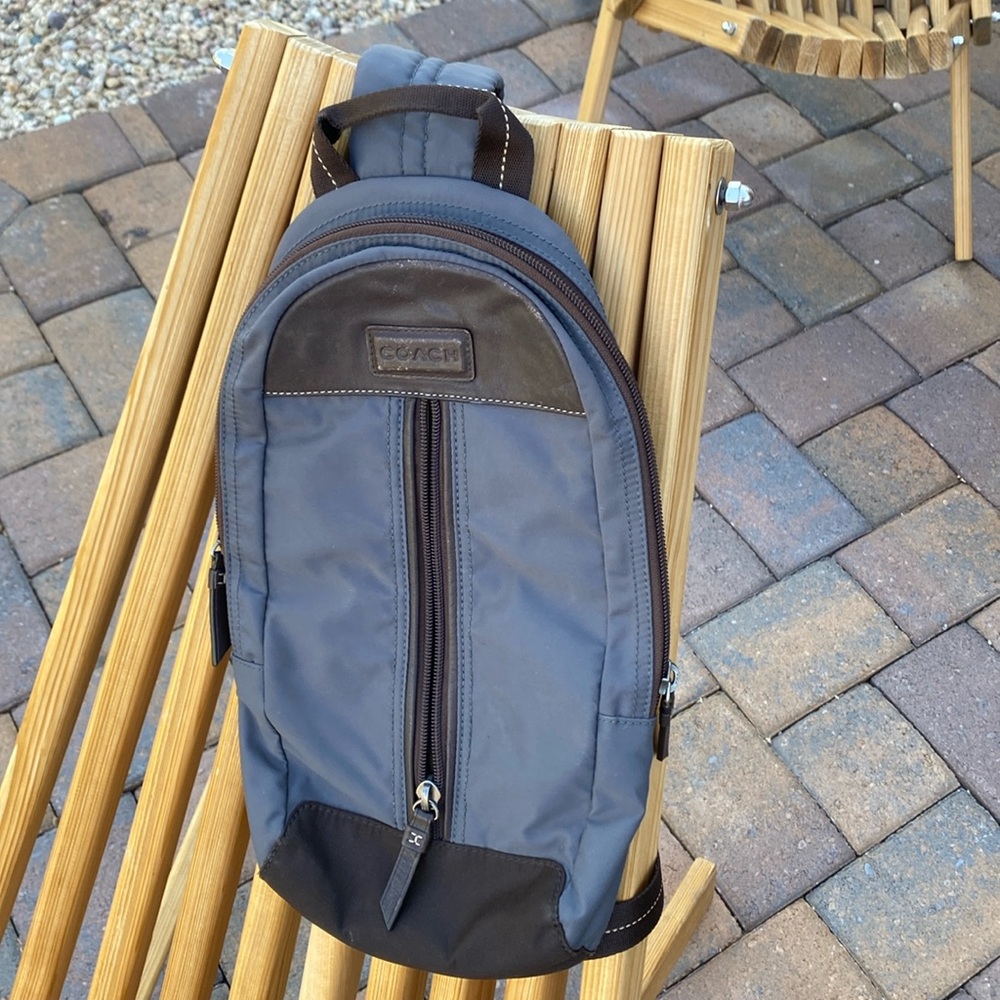 Men's Coach Varick Nylon Sling Bag E